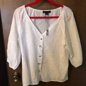 Sanctuary eyelet blouse